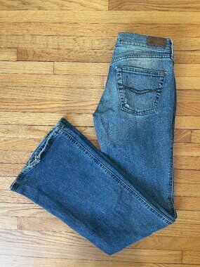 Mavi Marie Super Low Rise Flare Jeans Size 25 Medium Wash Y2K